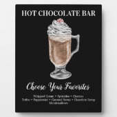 Chocolat chaud Bar Boire Plaque (Devant)