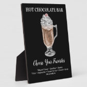Chocolat chaud Bar Boire Plaque (Côté)