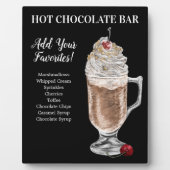 Chocolat chaud Bar Boire Plaque (Devant)