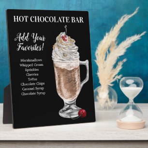 Chocolat chaud Bar Boire Plaque
