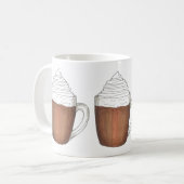Chocolat chaud cacao à la crème humide Mug d'hiver (Devant gauche)