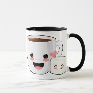 Chocolat chaud et tasse de guimauves