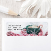 Chocolat chaud Étiquettes de adresse personnalisés (En situation)