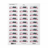 Chocolat chaud Étiquettes de adresse personnalisés (Feuille entière)