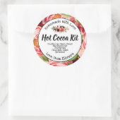 Chocolat chaud Kit de cacao Étiquette de pot (Sac)