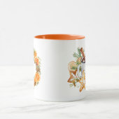 Chocolat chaud Marshmallows Orange Wreath Mug (Centre)