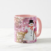 Chocolat chaud Snowman Mug (Devant droit)
