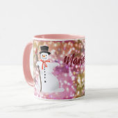 Chocolat chaud Snowman Mug (Devant gauche)