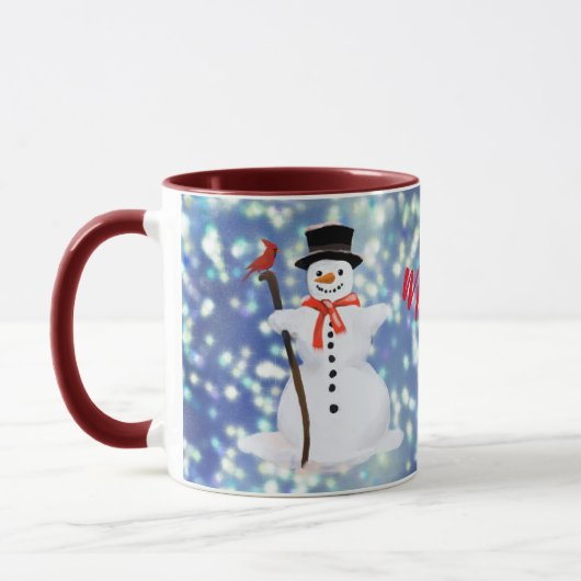 Chocolat chaud Snowman Mug (Gauche)