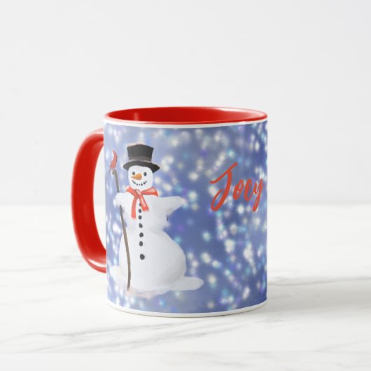 Chocolat chaud Snowman Mug (Devant gauche)