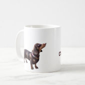 CHOCOLAT CHAUD ? tasse de café de teckel (Devant gauche)