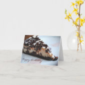 Chocolat Chip Cheese Cake Bonne carte d'anniversai (Fleur jaune)