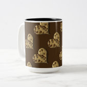 Chocolat Chip Coeurs de biscuits Motif Mug de café (Devant gauche)