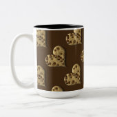 Chocolat Chip Coeurs de biscuits Motif Mug de café (Gauche)