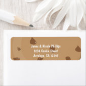 Chocolat Chip Cookie Anniversaire Étiquette de adr (En situation)