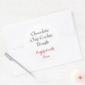 Chocolat Chip Cookie Dough étiquette (Enveloppe)