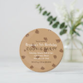 Chocolat Chip COOKIE Invitations de fête d'anniver (Debout devant)