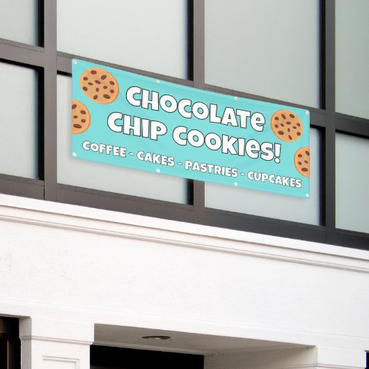 Chocolat Chip Cookies Bannière Bannière (Bâtiment extérieur)