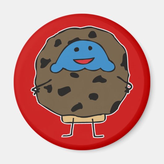 Chocolat Chip Muffin de biscuits - Aimant (Devant)