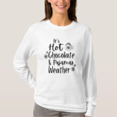 Chocolat Chocolat Météo Chaud T-shirt (Devant)
