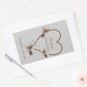 Chocolat Coeur Et Papillons Vin Étiquette Bouteill (Enveloppe)