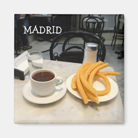 chocolat con churros Magnet (Devant)