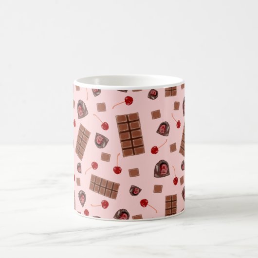 Chocolat Couvert Cerises Café Mug (Centre)