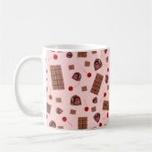 Chocolat Couvert Cerises Café Mug (Gauche)