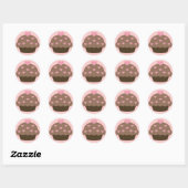Chocolat Cupcake Love Stickers (Feuille)