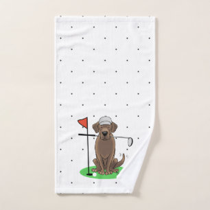 Chocolat de golf Labrador Retriever Dog - Drôle