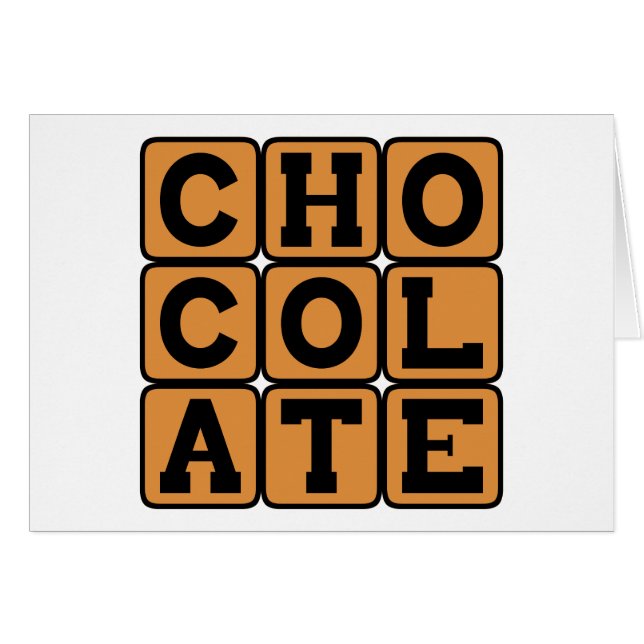 Chocolat, dessert sucré (Devant horizontal)