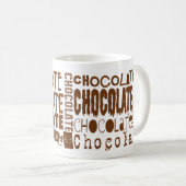 Chocolat doux typographie Mug (Devant droit)