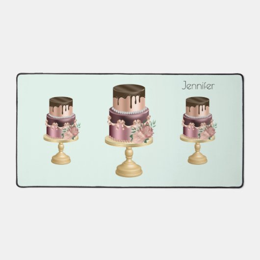 Chocolat Drives et Rose Gold Luxury Cake (Recto)