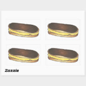 Chocolat Éclair Pâtisserie Dessert Stickers de nou (Feuille)