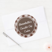 Chocolat En vichy Stickers Cuisine (Enveloppe)