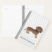 Chocolat Et Brun Clair Dachshund À Poils Courts &  (Devant avec enveloppe)