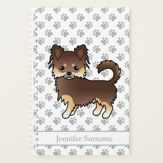 Chocolat Et Brun Longue Robe Chien Chihuahua & Tex (Devant)