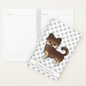 Chocolat Et Brun Longue Robe Chien Chihuahua & Tex (Devant avec enveloppe)