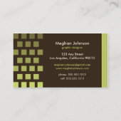 Chocolat et Carte de visite de chaux personnalisés (Dos)