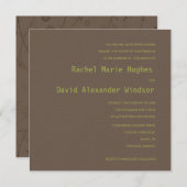 Chocolat et Faire-part de mariage vert citron (Devant / Derrière)