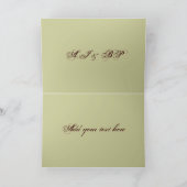 Chocolat Et Monogramme Vert Merci Note (Intérieur)