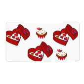 Chocolat Étiquette de la Saint-Valentin (Devant)