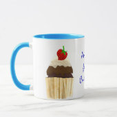 Chocolat Fraise Cupcake Ringer Mug (Gauche)