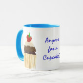 Chocolat Fraise Cupcake Ringer Mug (Devant gauche)