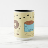 Chocolat Frosted Donut & Coffee Mug Danser : (Centre)