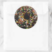 Chocolat Frosted Et Saupoudrer Sticker Donut (Sac)