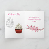 Chocolat Gâteaux souhaits Carte d'anniversaire (Intérieur)
