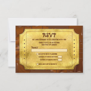 Chocolat Golden Ticket Bar Bat mitzvah RSVP