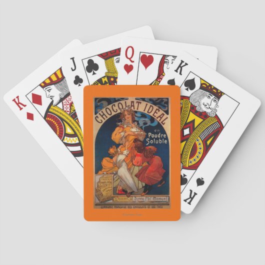 Chocolat Ideal  PosterEurope Pokerkaarten (Achterkant)