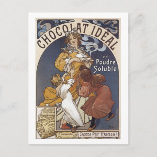 Chocolat Ideal Vintage Ad Briefkaart